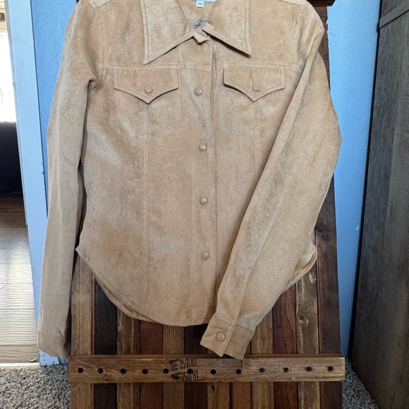paparazzi Jackets & Blazers - Tan Suede Women's Jacket